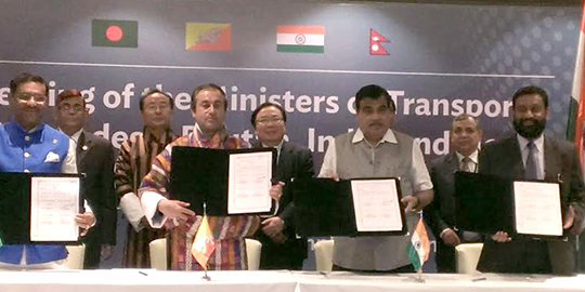 India, Nepal, Bhutan and Bangladesh sign a landmark Motor Vehicles Agreement