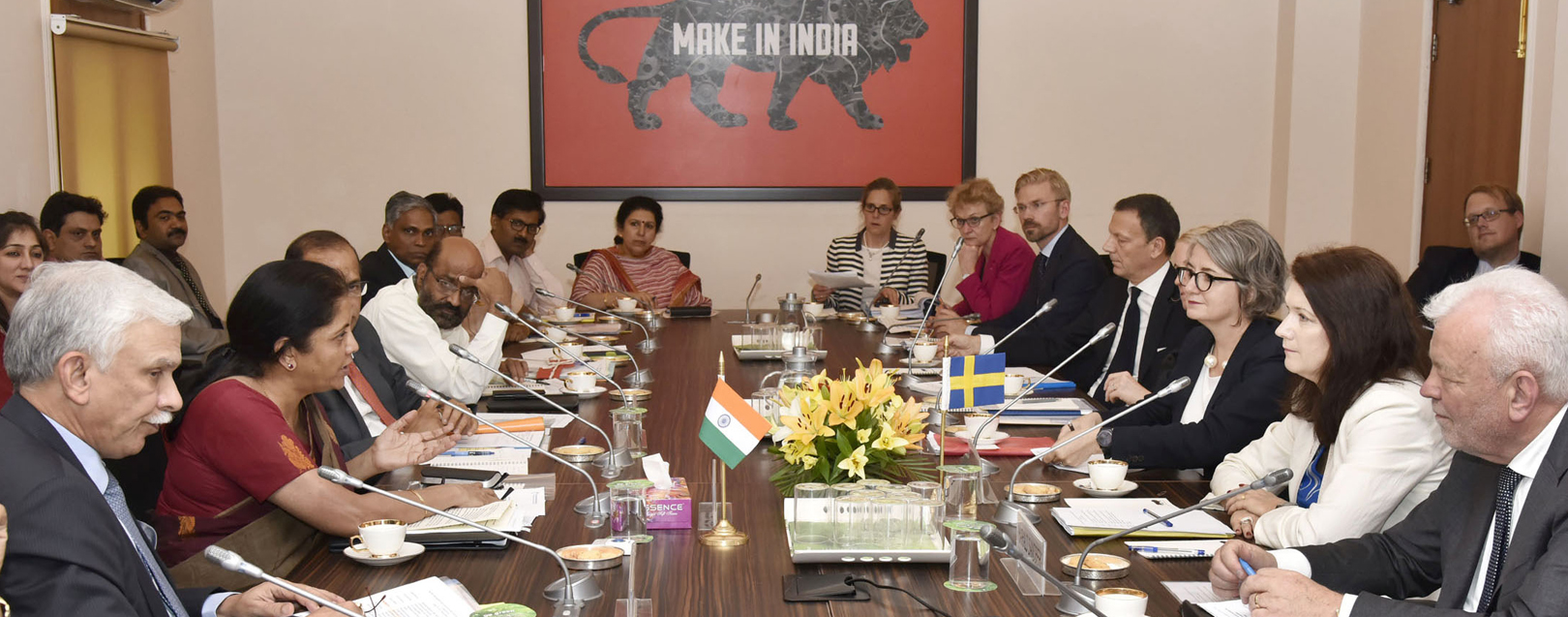 Sitharaman and Swedish minister set up mechanism to further trade 