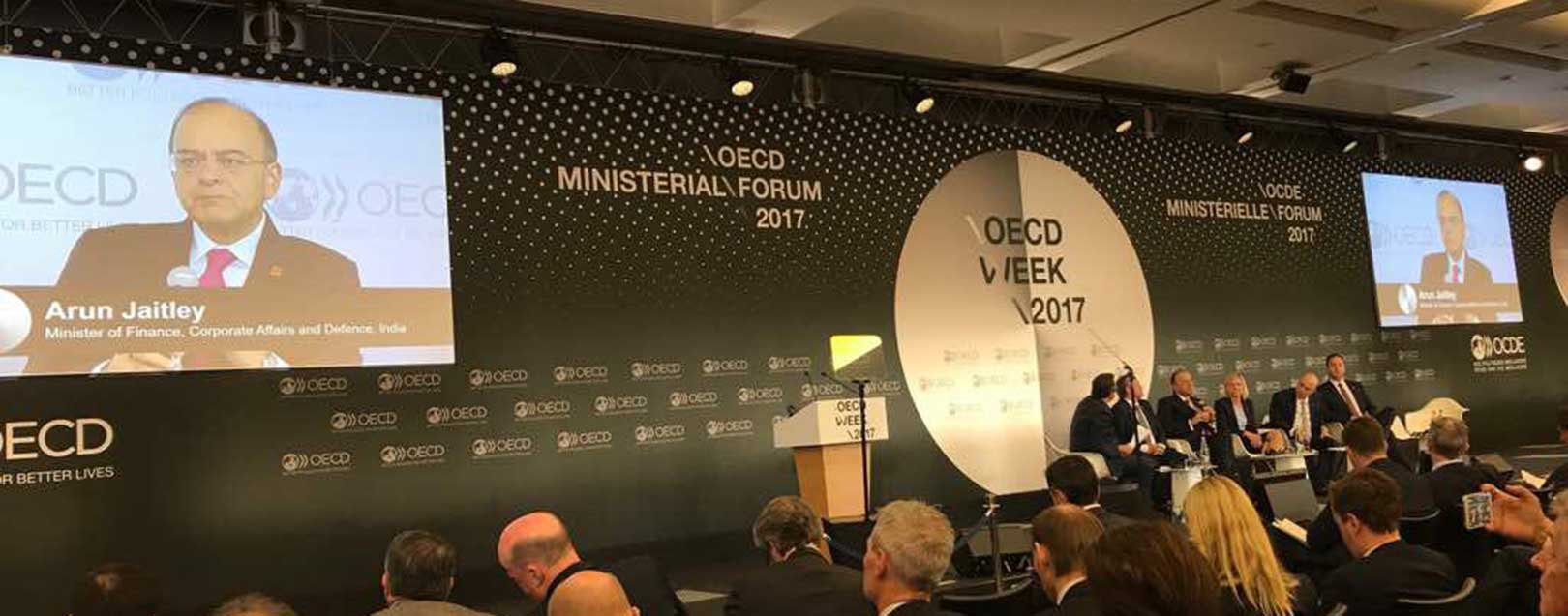 Jaitley signs OECD tax-treaty convention in Paris today